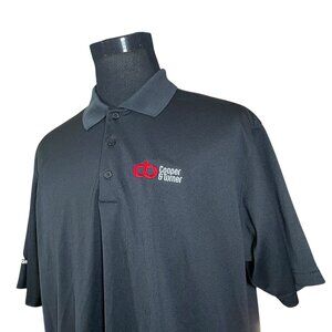 Adidas Men's Climalite Black Short Sleeve Polo Shirt 2XL Cooper & Turner